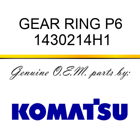 GEAR RING P6 1430214H1