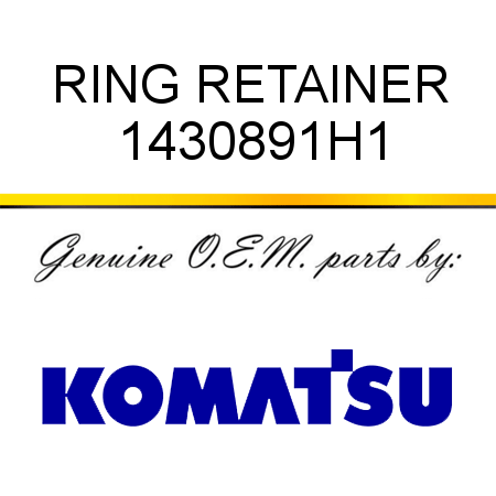 RING, RETAINER 1430891H1