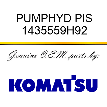 PUMP,HYD PIS 1435559H92
