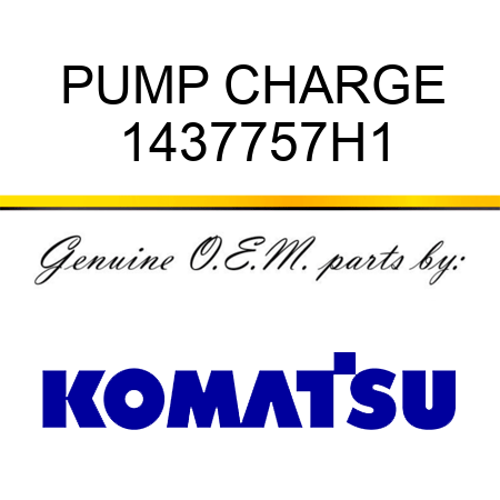 PUMP, CHARGE 1437757H1