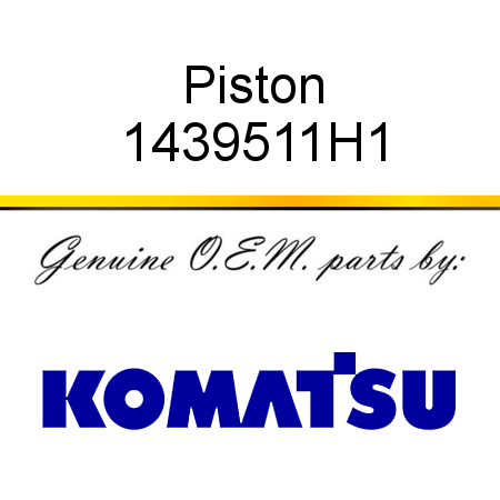 Piston 1439511H1