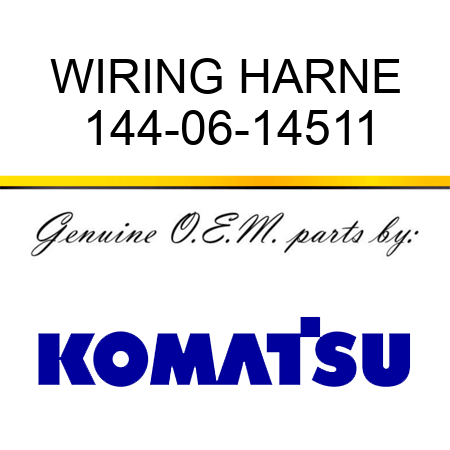 WIRING HARNE 144-06-14511