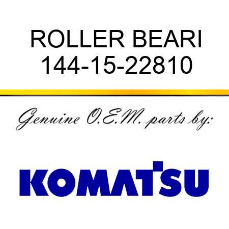 ROLLER BEARI 144-15-22810