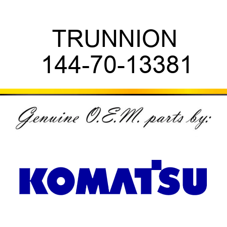 TRUNNION 144-70-13381