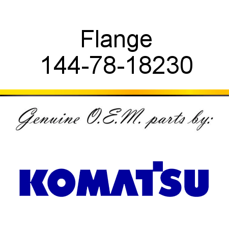 Flange 144-78-18230
