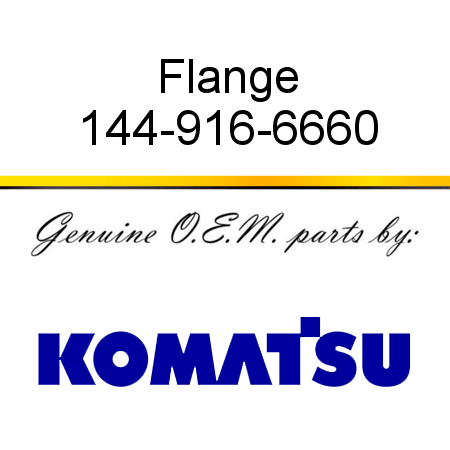 Flange 144-916-6660