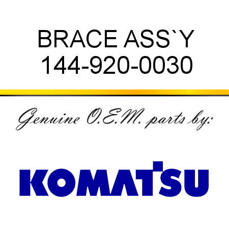 BRACE ASS`Y 144-920-0030