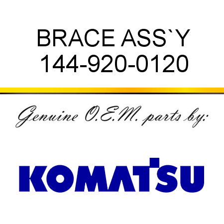 BRACE ASS`Y 144-920-0120