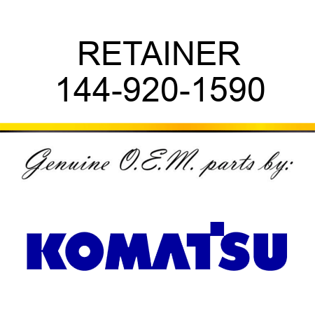 RETAINER 144-920-1590