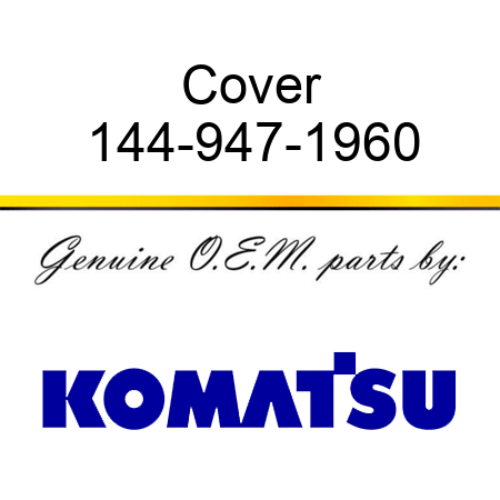Cover 144-947-1960