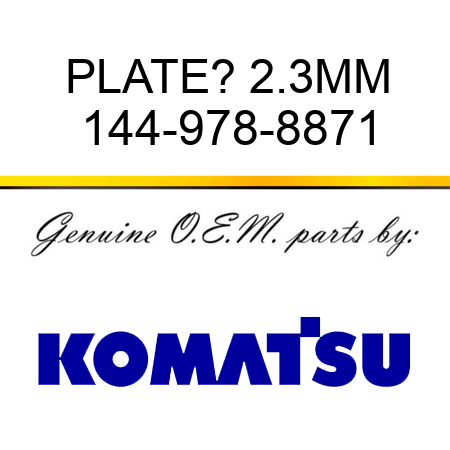 PLATE? 2.3MM 144-978-8871