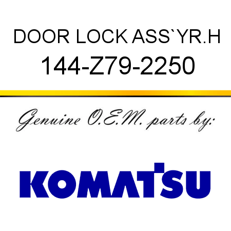 DOOR LOCK ASS`Y,R.H 144-Z79-2250