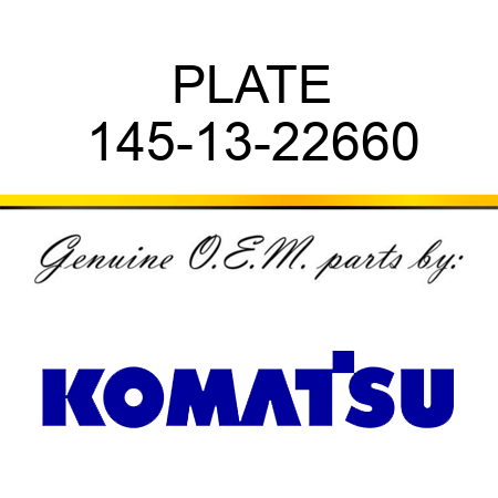 PLATE 145-13-22660