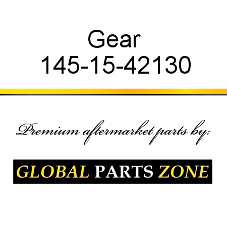 Gear 145-15-42130