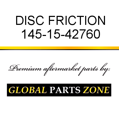 DISC, FRICTION 145-15-42760
