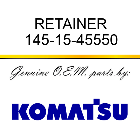 RETAINER 145-15-45550