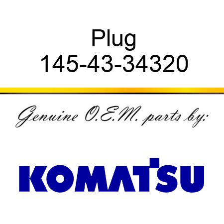 Plug 145-43-34320