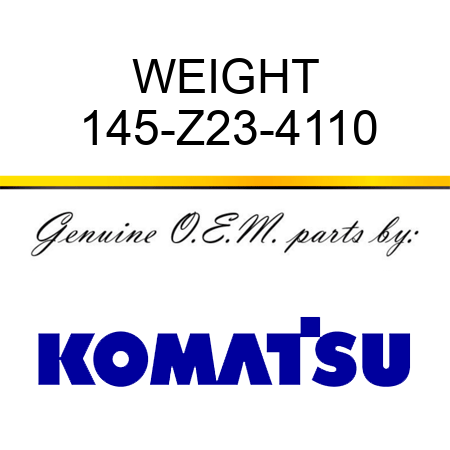 WEIGHT 145-Z23-4110