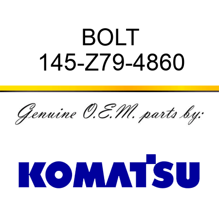 BOLT 145-Z79-4860