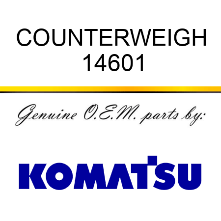 COUNTERWEIGH 14601
