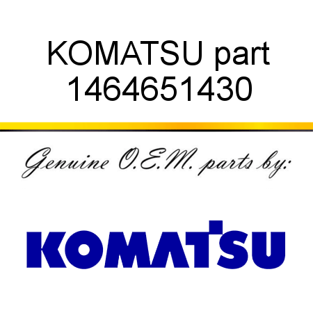 KOMATSU part 1464651430