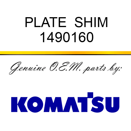 PLATE  SHIM 1490160