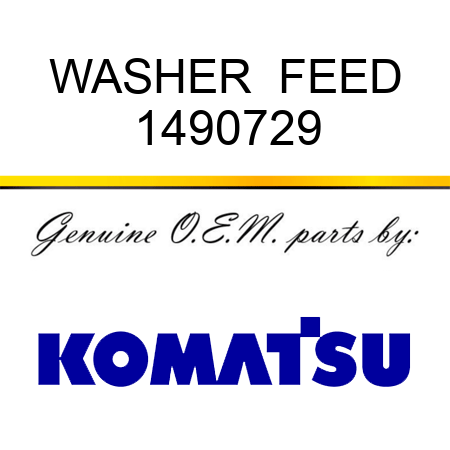 WASHER  FEED 1490729