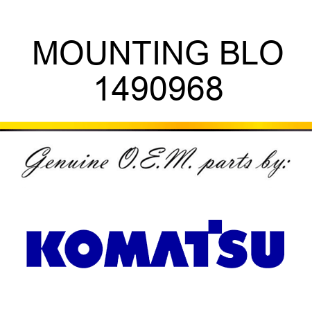 MOUNTING BLO 1490968