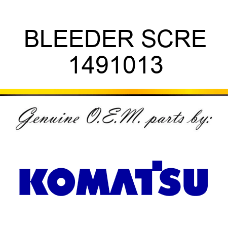 BLEEDER SCRE 1491013