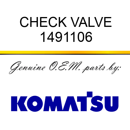 CHECK VALVE 1491106