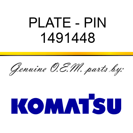 PLATE - PIN 1491448