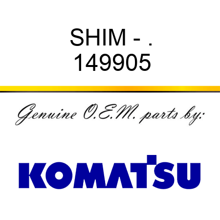 SHIM - . 149905