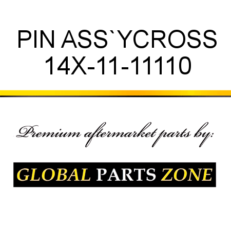 PIN ASS`Y,CROSS 14X-11-11110