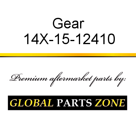 Gear 14X-15-12410
