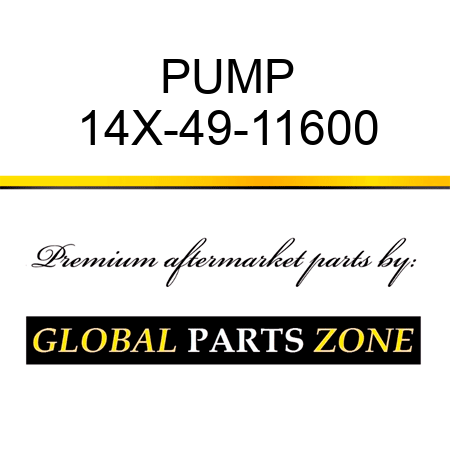 PUMP 14X-49-11600