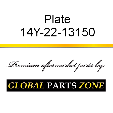 Plate 14Y-22-13150