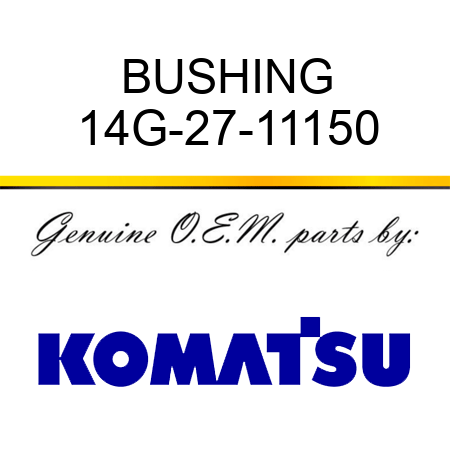 BUSHING 14G-27-11150