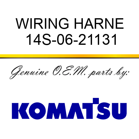 WIRING HARNE 14S-06-21131