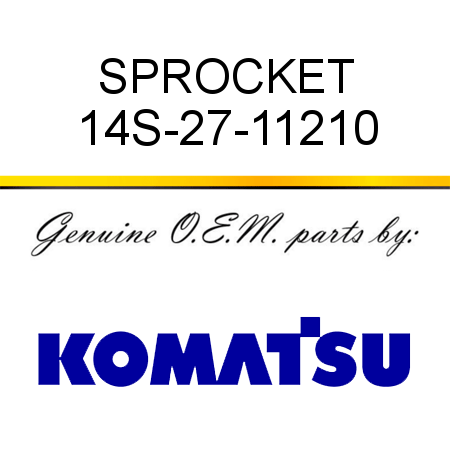 SPROCKET 14S-27-11210