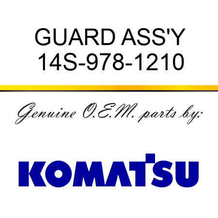 GUARD ASS'Y 14S-978-1210