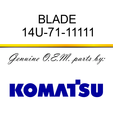 BLADE 14U-71-11111