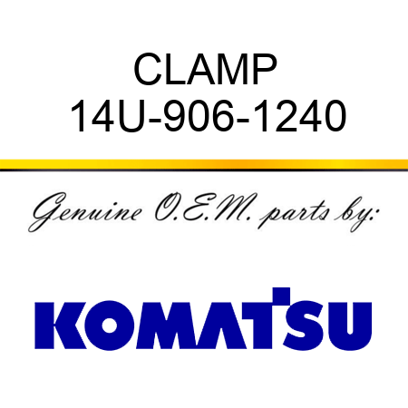 CLAMP 14U-906-1240