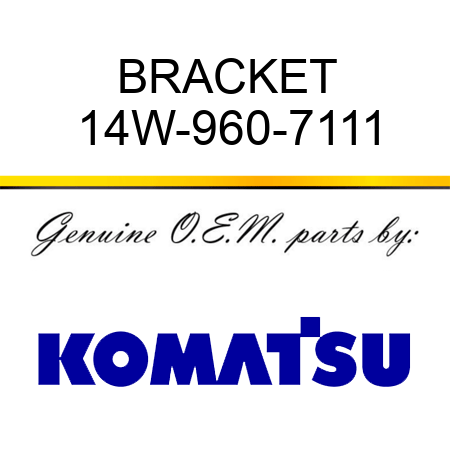 BRACKET 14W-960-7111