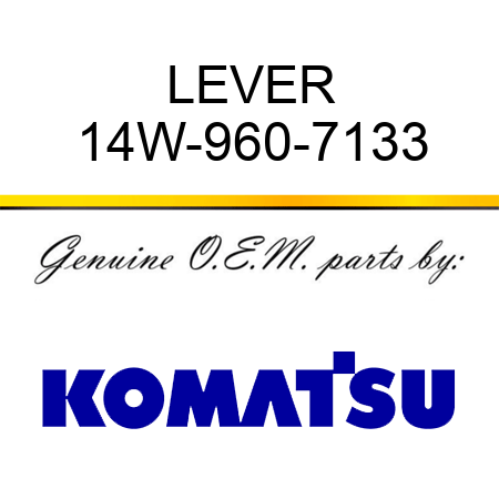 LEVER 14W-960-7133