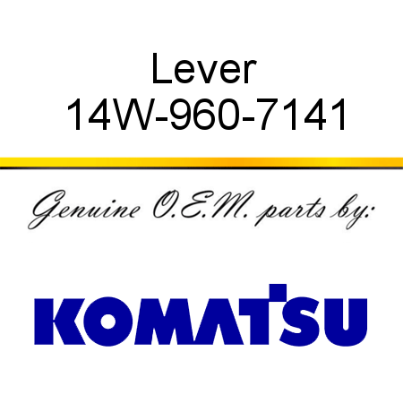 Lever 14W-960-7141