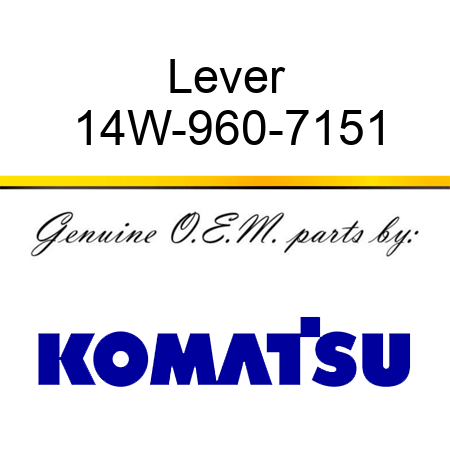 Lever 14W-960-7151