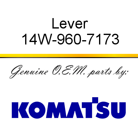 Lever 14W-960-7173