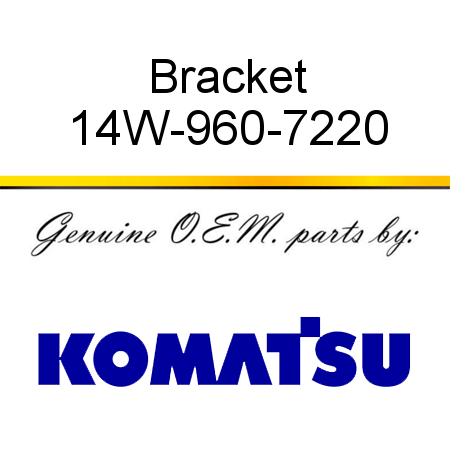 Bracket 14W-960-7220