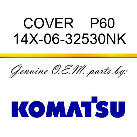 COVER    P60 14X-06-32530NK