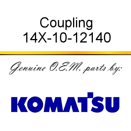 Coupling 14X-10-12140